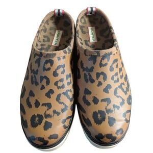 Hunter Women's Leopard Print Hybrid Play Clog UK 7 US 9